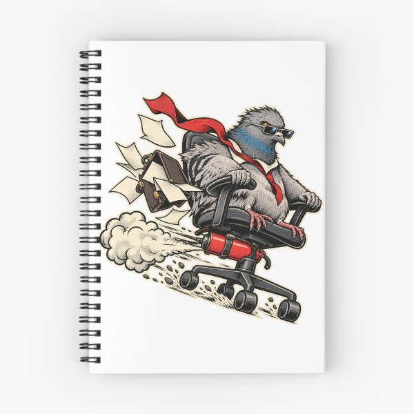 Item preview, Corporate Escape Pigeon Funny Office Chair Graphic designed and sold by RAX Mirth Studio.