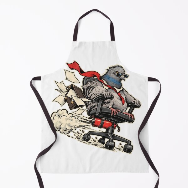 Item preview, Corporate Escape Pigeon Funny Office Chair Graphic designed and sold by RAX Mirth Studio.