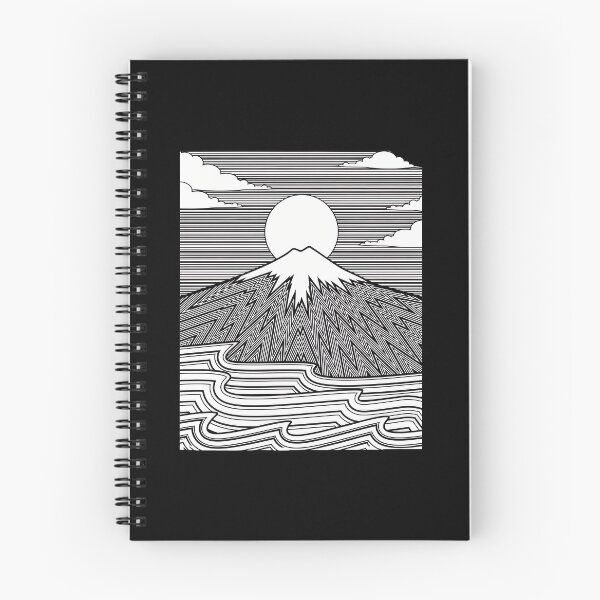 Item preview, Minimalist Mountain Moon Wave Line Art Graphic designed and sold by wyrichbosle.