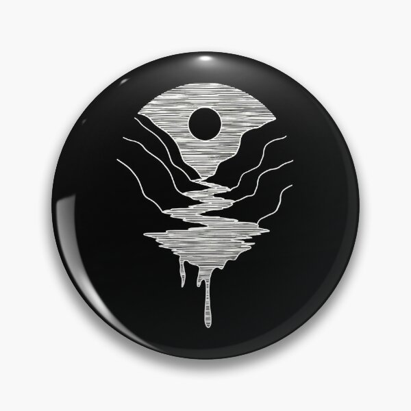 Item preview, Minimalist Mountain River Dripping Landscape Art designed and sold by sotospor.