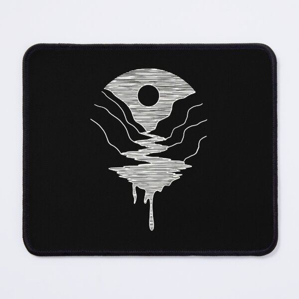 Item preview, Minimalist Mountain River Dripping Landscape Art designed and sold by sotospor.