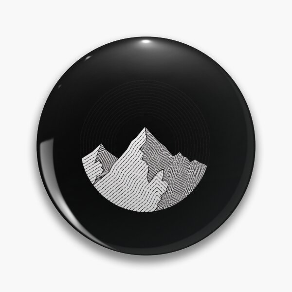 Item preview, Minimalist Mountain Sun Circle Line Art Graphic designed and sold by lamercarv.