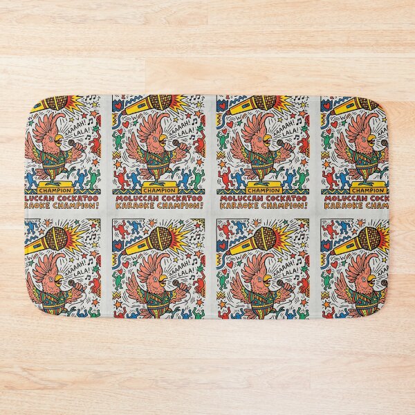 Item preview, Moluccan Cockatoo Karaoke Champion designed and sold by PictoVibe.