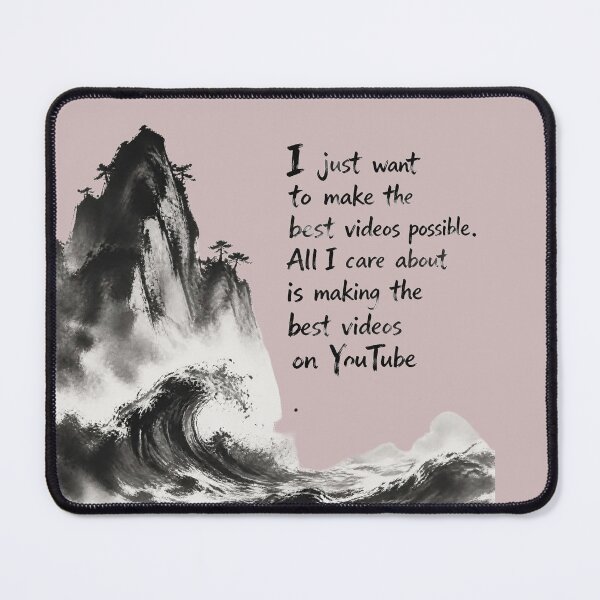 Item preview, Make The Best Videos Possible | Ultimate YouTube Creator Grind Quote Design designed and sold by ManggaeJM.