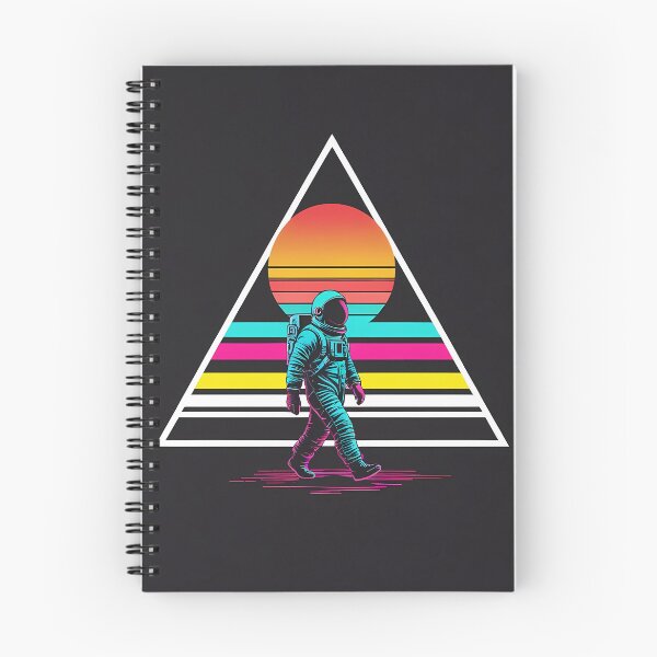 Item preview, Retro Synthwave Astronaut Sticker - Vaporwave Space Art designed and sold by Deep Field Prints.