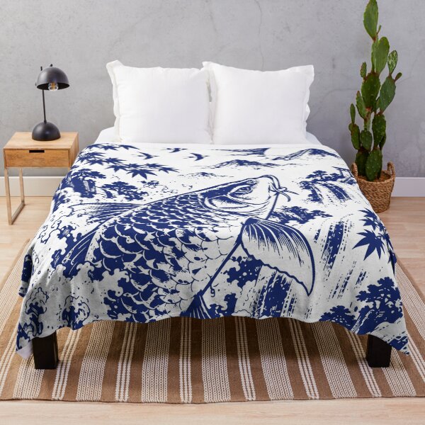 Item preview, Against the Current Koi Japanese Woodblock Art designed and sold by 89shirts.