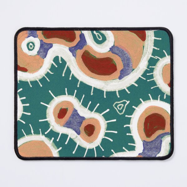 Item preview, Abstract Organic Cells Pattern – Terracotta & Teal designed and sold by Fani*.