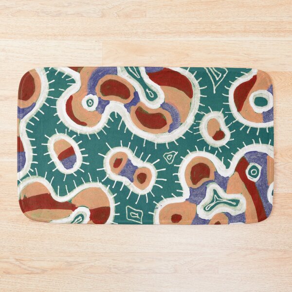 Item preview, Abstract Organic Cells Pattern – Terracotta & Teal designed and sold by Fani*.
