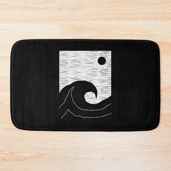 Item preview, Minimalist Wave Moon Linework Art designed and sold by lamercarv.