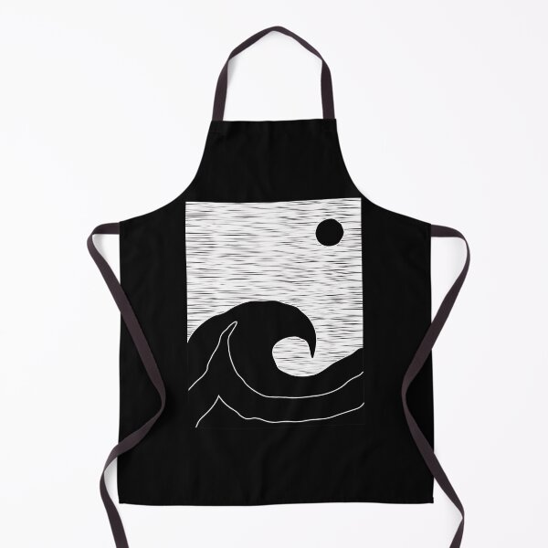 Item preview, Minimalist Wave Moon Linework Art designed and sold by lamercarv.