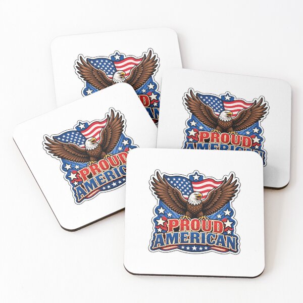 Item preview, Patriotic Gift - Proud American designed and sold by RedRubyBubble.