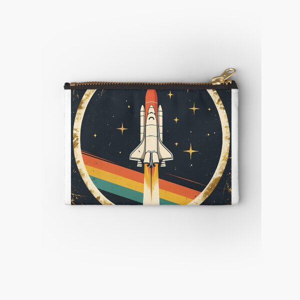 Item preview, Vintage Space Shuttle Patch Sticker - Retro Mission Badge Art designed and sold by Deep Field Prints.