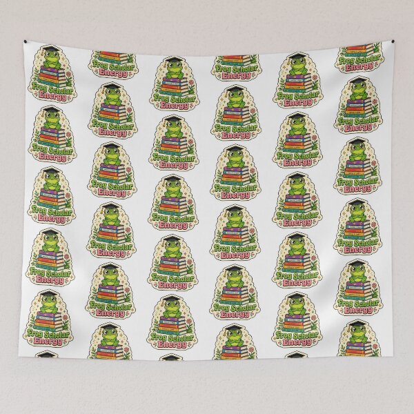 Item preview, Frog - Scholar Energy Cute Back to School Student designed and sold by RedRubyBubble.