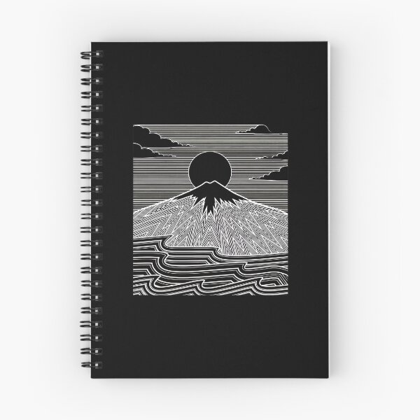 Item preview, Monochromatic Mountain Sun Line Art Graphic designed and sold by lasopent.