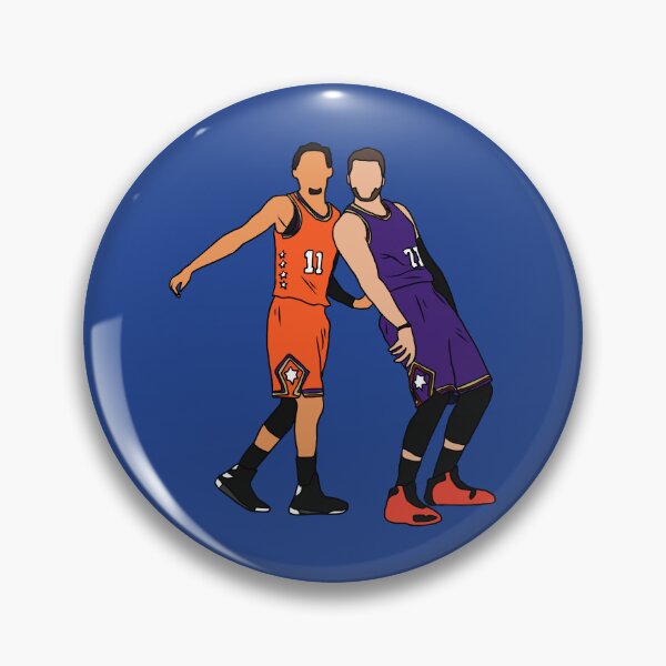 Item preview, Trae Young And Luka Doncic Half Court Shot designed and sold by RatTrapTees.
