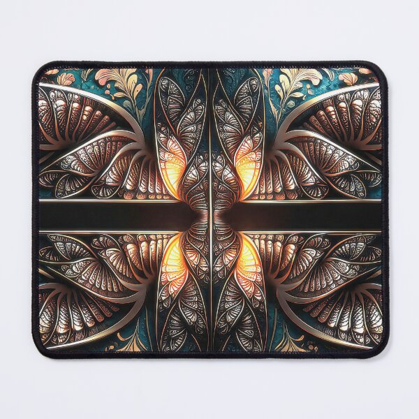 Item preview, Gilded Steampunk Butterfly Floral Tapestry designed and sold by Frackxion.