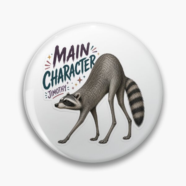Item preview, Jimothy Gift - Main Character Raccoon designed and sold by RedRubyBubble.