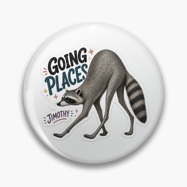 Item preview, Jimothy Gift - Going Places Raccoon designed and sold by RedRubyBubble.