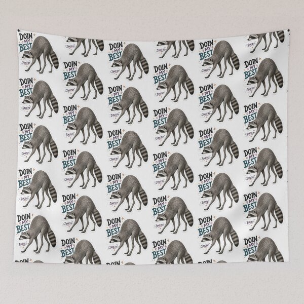 Item preview, Jimothy Gift - Doin My Best Raccoon designed and sold by RedRubyBubble.