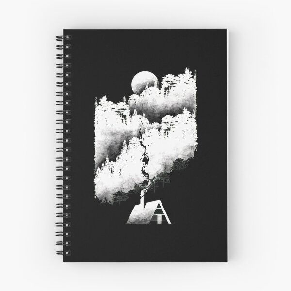 Item preview, Moonlit Forest Cabin Smoke Art designed and sold by wyrichbosle.