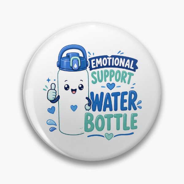 Item preview, Water Bottle Gift - Emotional Support Water Bottle designed and sold by RedRubyBubble.