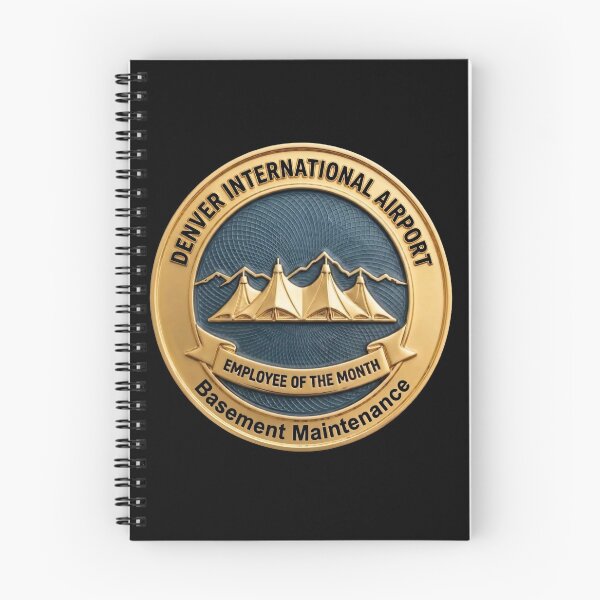 Item preview, Denver Airport Basement Maintenance - Employee of the Month Fake Badge designed and sold by RogueSquirrels.