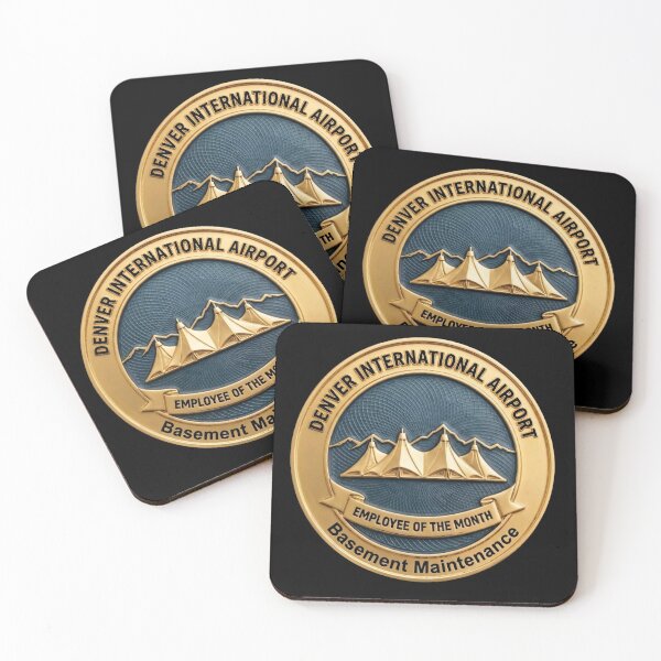 Item preview, Denver Airport Basement Maintenance - Employee of the Month Fake Badge designed and sold by RogueSquirrels.