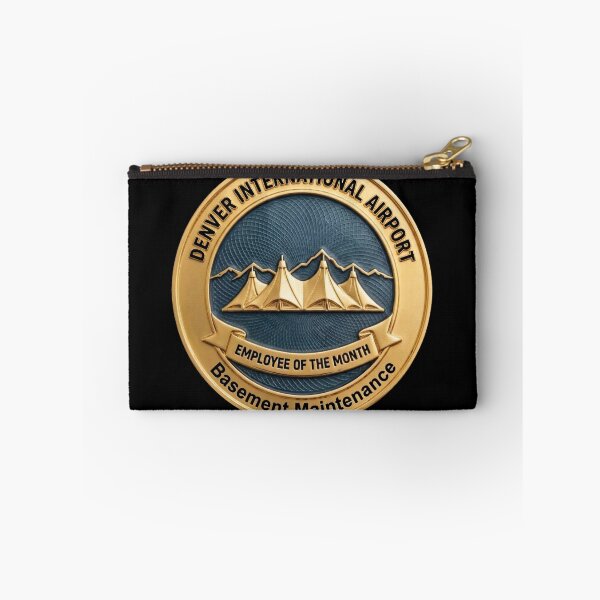 Item preview, Denver Airport Basement Maintenance - Employee of the Month Fake Badge designed and sold by RogueSquirrels.