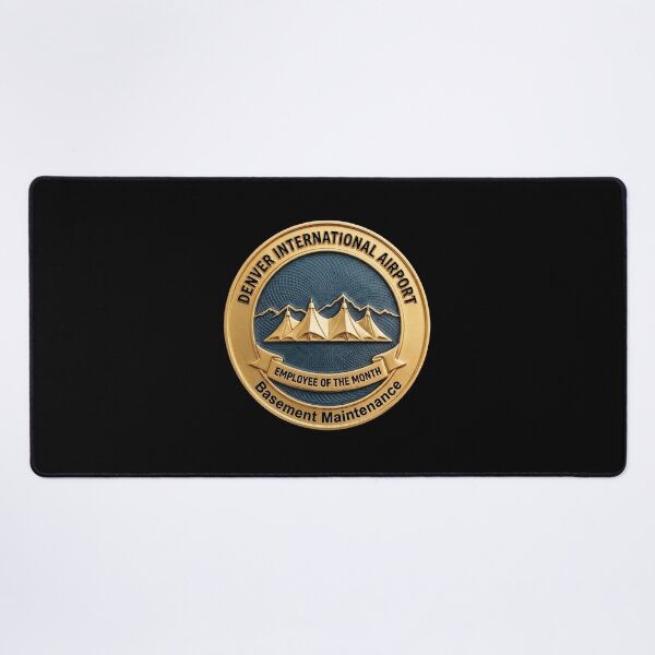 Item preview, Denver Airport Basement Maintenance - Employee of the Month Fake Badge designed and sold by RogueSquirrels.