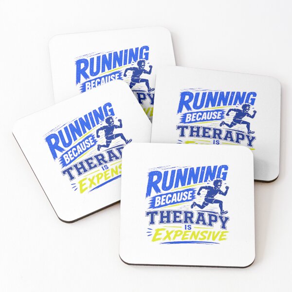 Item preview, Running Funny Gift - Because Therapy Is Expensive designed and sold by RedRubyBubble.