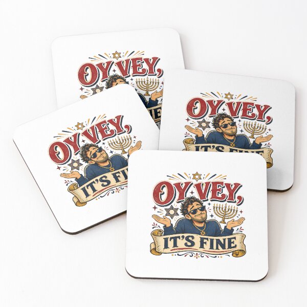 Item preview, Oy Vey Gift - It's Fine designed and sold by RedRubyBubble.
