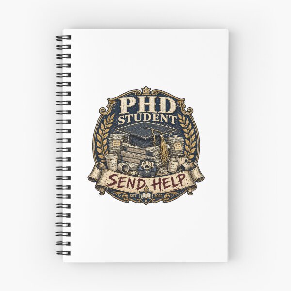 Item preview, Graduate School Gift - PhD Student Send Help designed and sold by RedRubyBubble.
