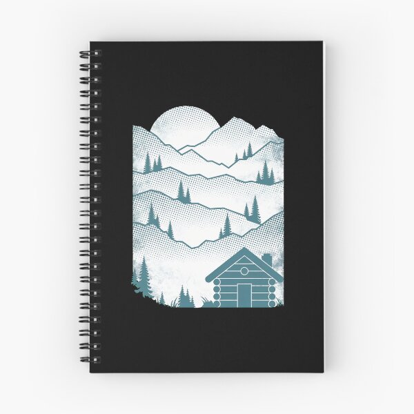 Item preview, Mountain Cabin Sun Landscape Graphic designed and sold by helencacu.