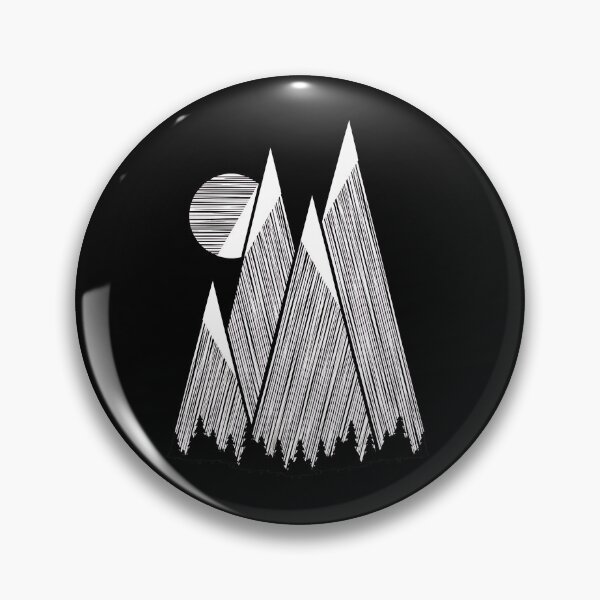 Item preview, Mountain Landscape with Striped Moon designed and sold by andrasmar.