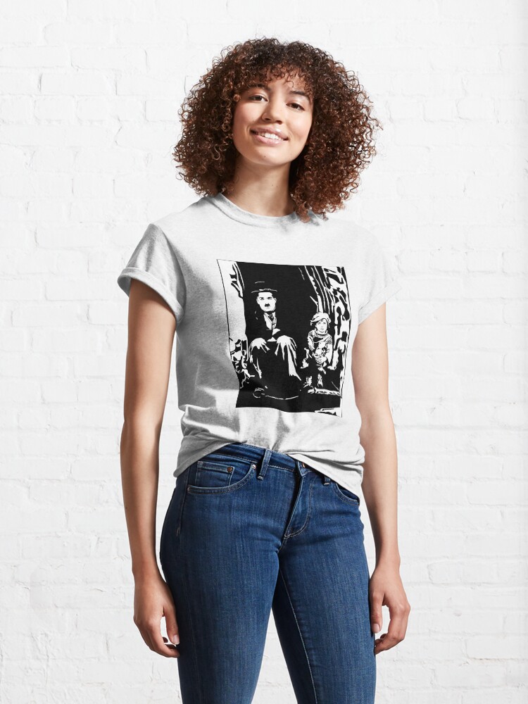 Vista alternativa de Camiseta clásica Charlie Chaplin el niño