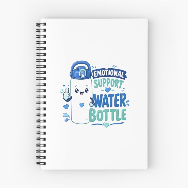 Item preview, Emotional Support Water Bottle - Hydration Humor designed and sold by RedRubyBubble.