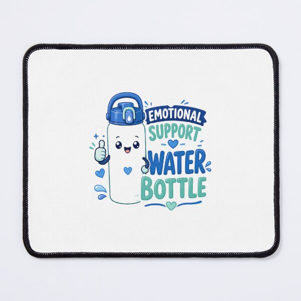 Item preview, Emotional Support Water Bottle - Hydration Humor designed and sold by RedRubyBubble.