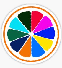 Orange - a really colorful fruit Sticker
