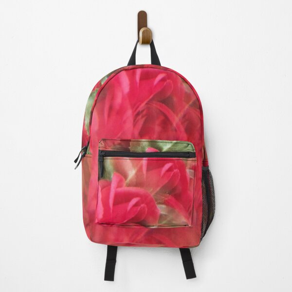 Item preview, Crimson Velvet & Emerald Garden: Romantic Rose Petal Abstract Art designed and sold by ElionSolis.