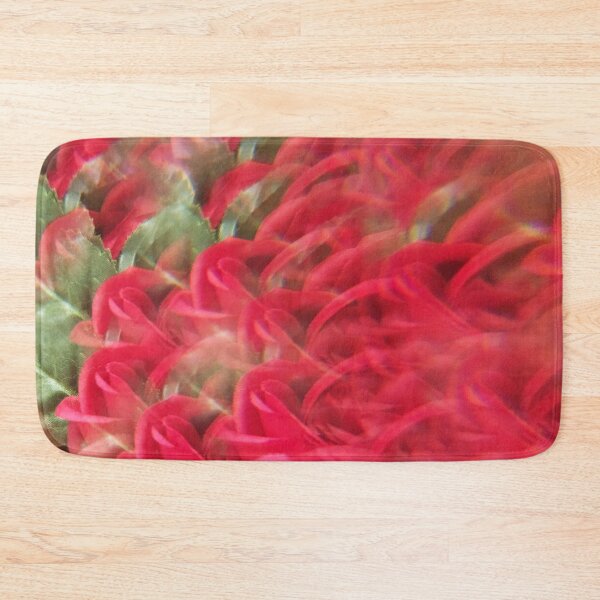 Item preview, Crimson Velvet & Emerald Garden: Romantic Rose Petal Abstract Art designed and sold by ElionSolis.