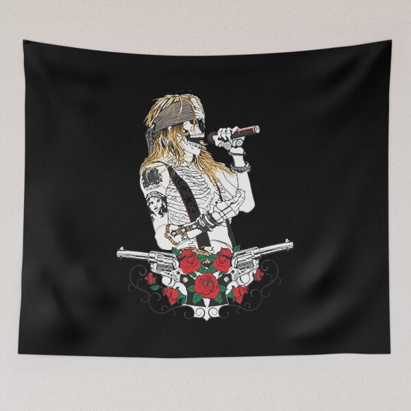 Item preview, Skeleton Rocker Mic Roses Gun Band  designed and sold by JESSICGALIS.
