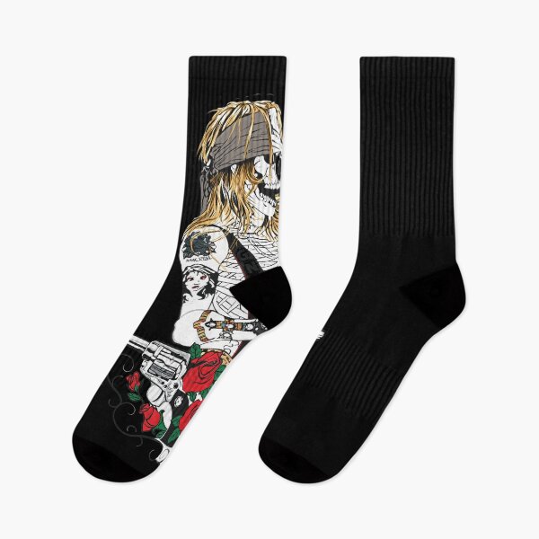 Item preview, Skeleton Rocker Mic Roses Gun Band  designed and sold by JESSICGALIS.