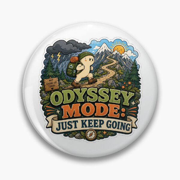 Item preview, Odyssey Mode Gift - Just Keep Going designed and sold by RedRubyBubble.