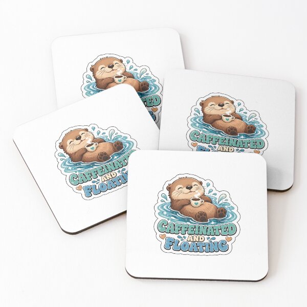 Item preview, Caffeinated Otter Gift - and Floating designed and sold by RedRubyBubble.