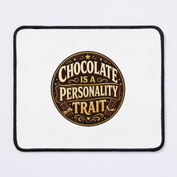 Item preview, Chocolate Lover Gift - Is a Personality Trait designed and sold by RedRubyBubble.