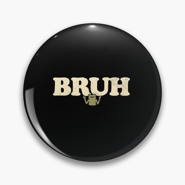 Item preview, Bruh Frog Funny Minimalist Slang Quote Design designed and sold by MiALopezArt.