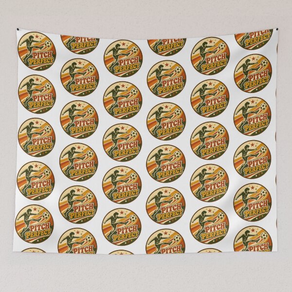 Item preview, Retro Soccer Gift - Pitch Perfect designed and sold by RedRubyBubble.