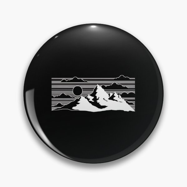 Item preview, Mountain Moonscape Line Art Design designed and sold by helencacu.