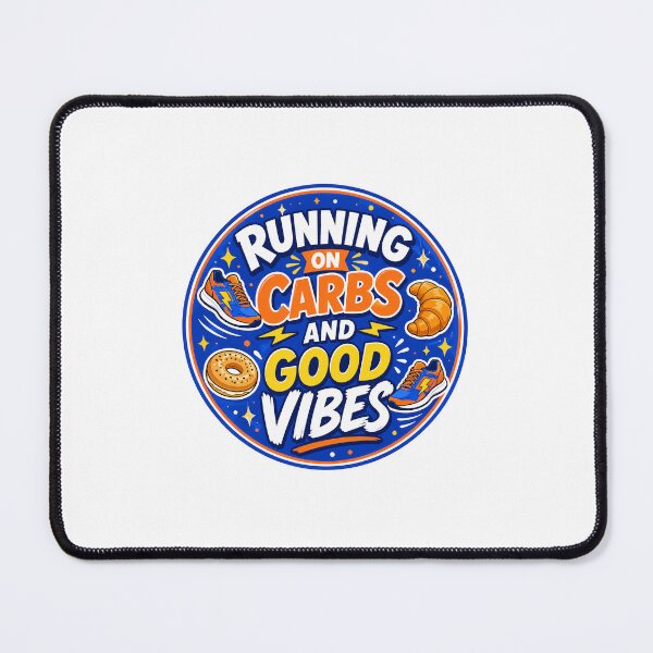 Item preview, Runner Gift - Running on Carbs and Good Vibes designed and sold by RedRubyBubble.