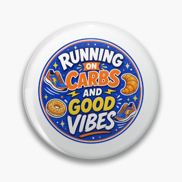Item preview, Runner Gift - Running on Carbs and Good Vibes designed and sold by RedRubyBubble.